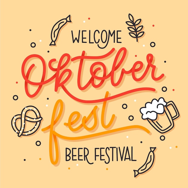 Oktoberfest festival - lettering