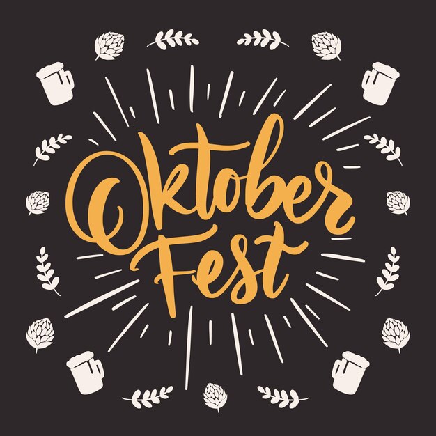 Oktoberfest festival - lettering