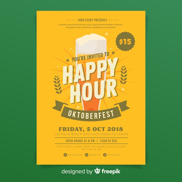 Oktoberfest flyer template