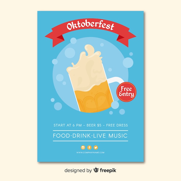 Oktoberfest flyer template