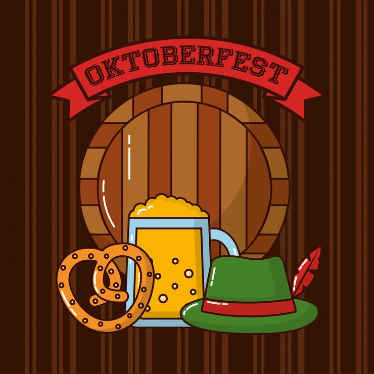 Free Vector oktoberfest germany celebration
