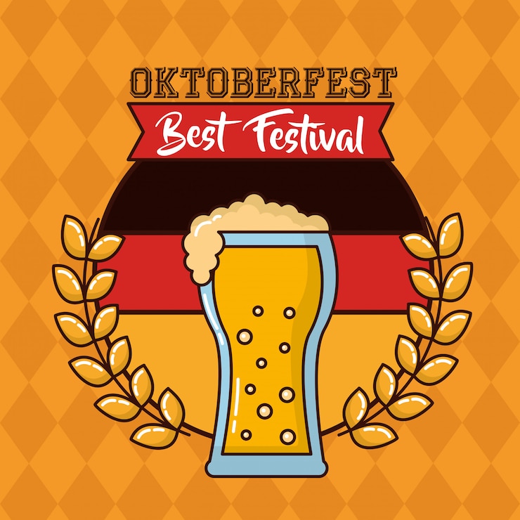 Free Vector oktoberfest germany celebration