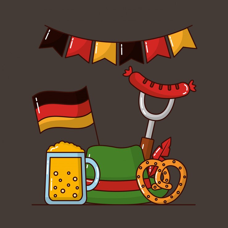 Free Vector oktoberfest germany celebration