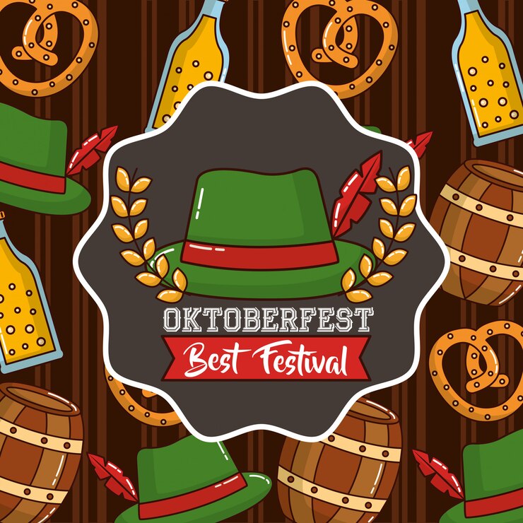 Free Vector oktoberfest germany celebration