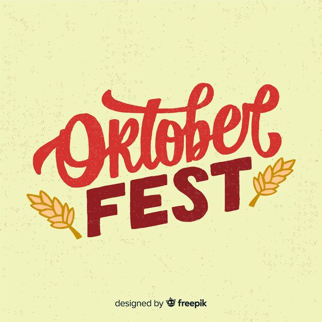 Oktoberfest lettering background