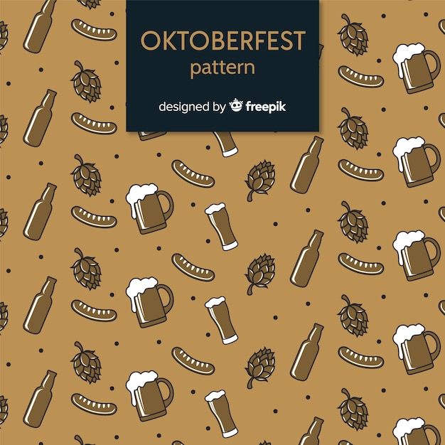 Free vector oktoberfest pattern