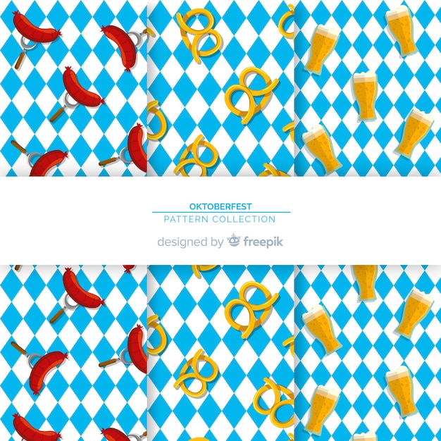 Free vector oktoberfest pattern