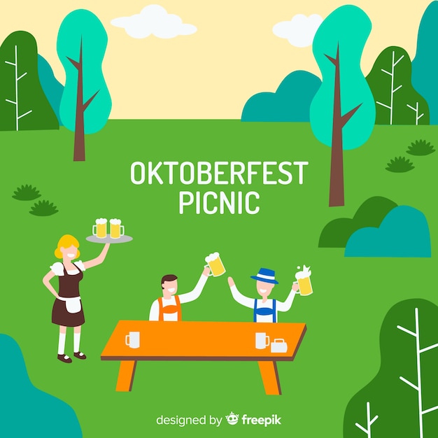 Oktoberfest picnic background