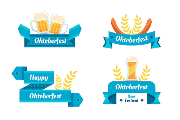 Collezione di nastri dell'oktoberfest