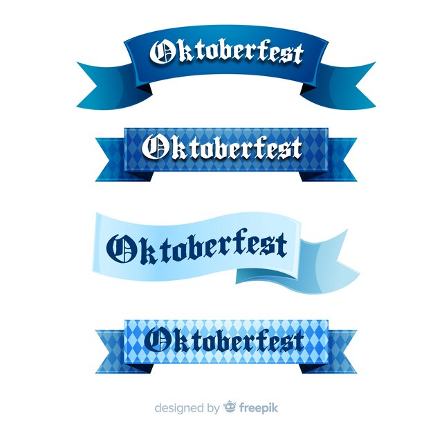 Oktoberfest ribbons set