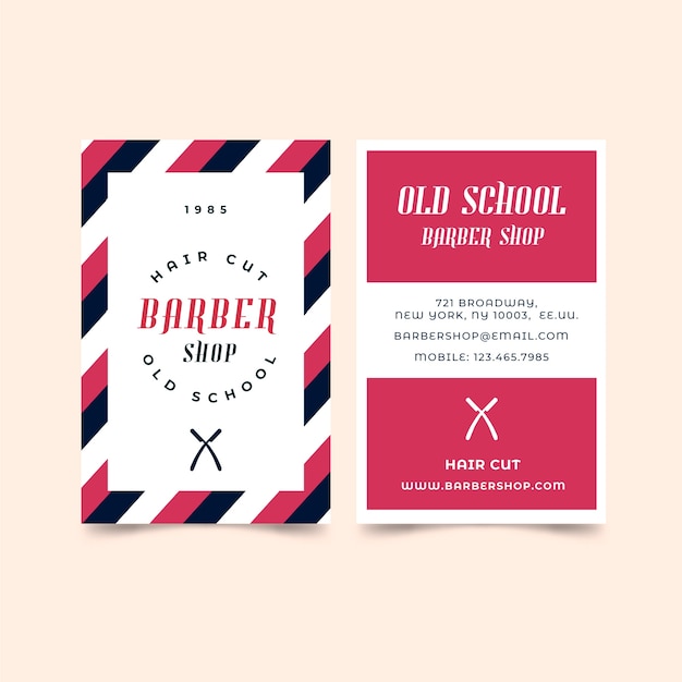 old school design for barber shop