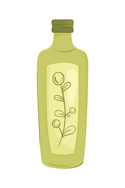 Free vector olive oil bottle