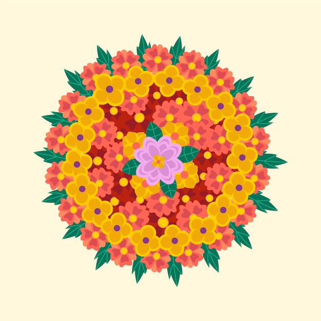 オナムの花の装飾