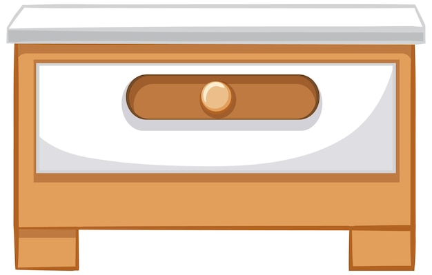 Бесплатное векторное изображение Шкаф с одним ящиком для дизайна интерьера