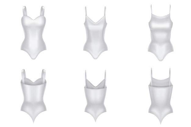 One piece woman swimsuit mockup