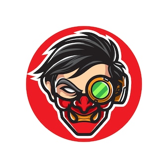 Oni cyborg man sport logo
