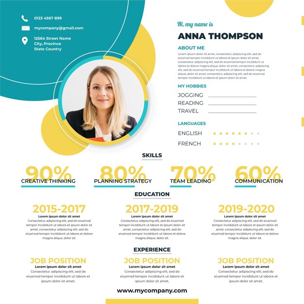 online curriculum vitae