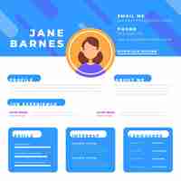 Free vector online cv template