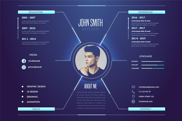 Online cv template