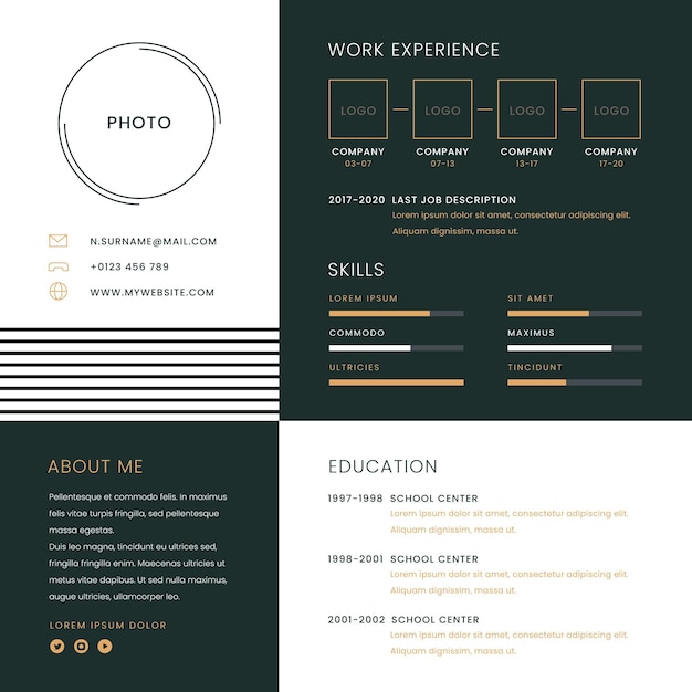 Online cv template