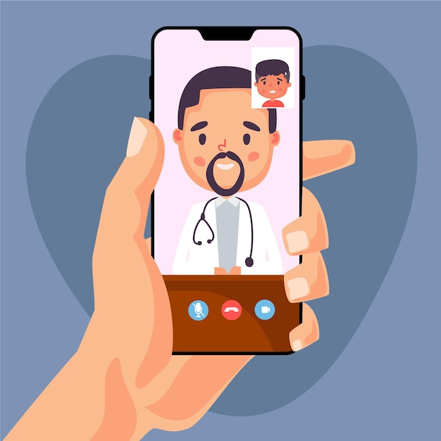 Online doctor concept