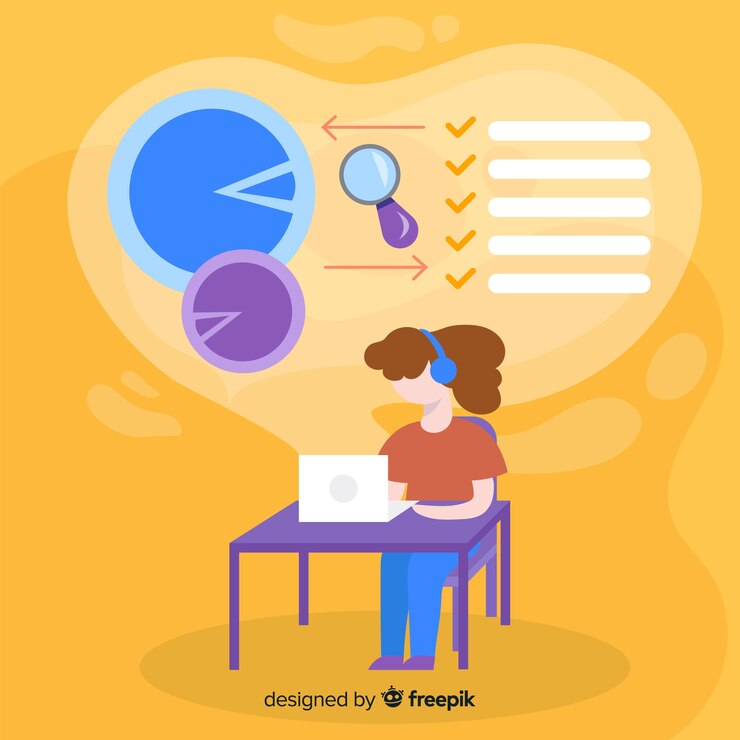 Free Vector online education concept