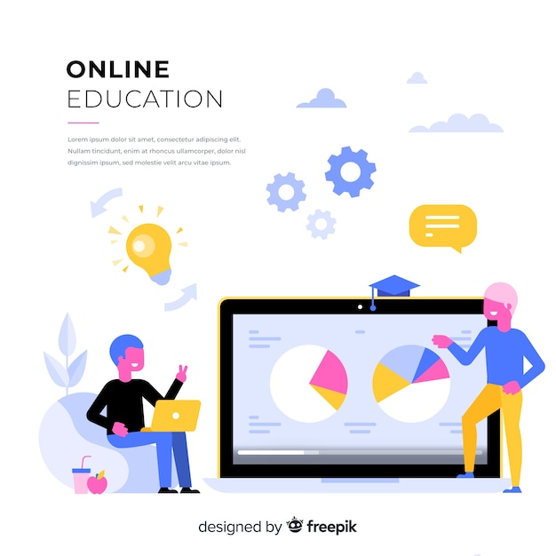 Online education concept