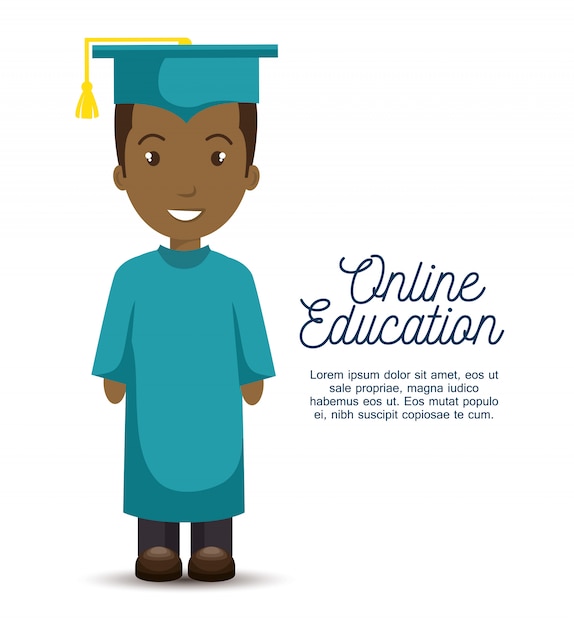 Free vector online education template