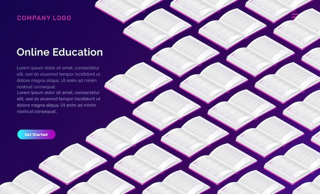 Online education web template