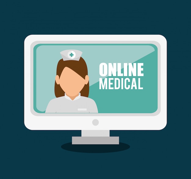 Free vector online medical design