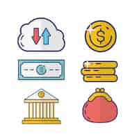 Free vector online payment element collection