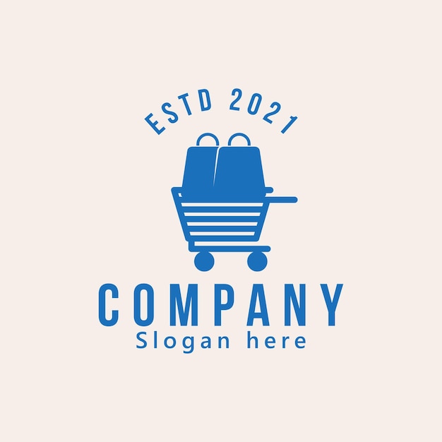 Free vector online shop logo