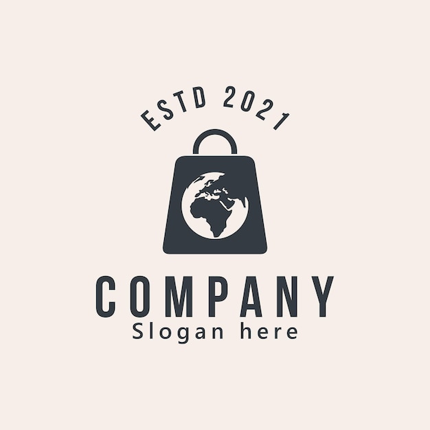 Free vector online shop logo