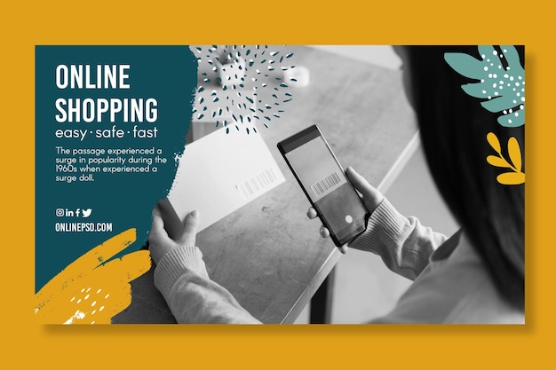 online shopping banner template