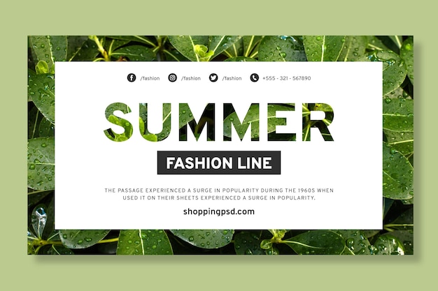 Free vector online shopping banner