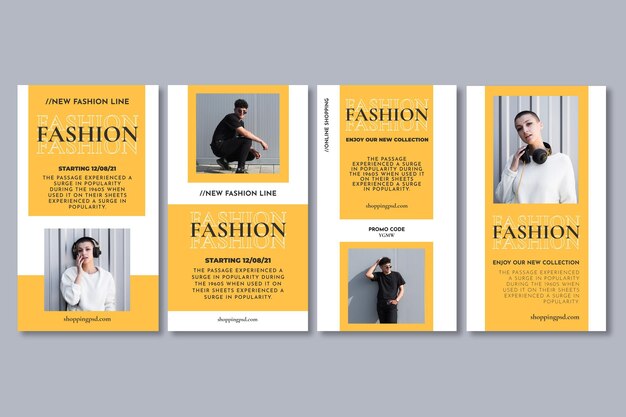 Online shopping instagram stories