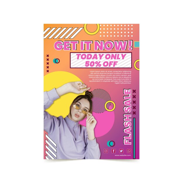 온라인 쇼핑 포스터 템플릿