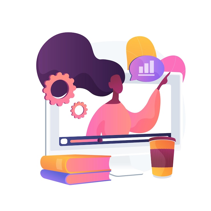Free Vector online workshop abstract concept   illustration. e-learning workshop, collaborative activity, get certificate online, free online education