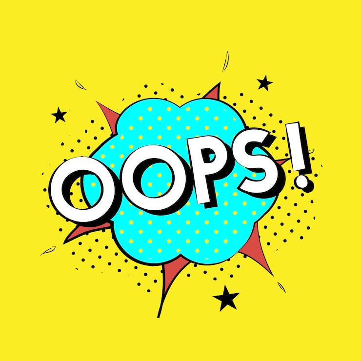 Free Vector oops explosion vector