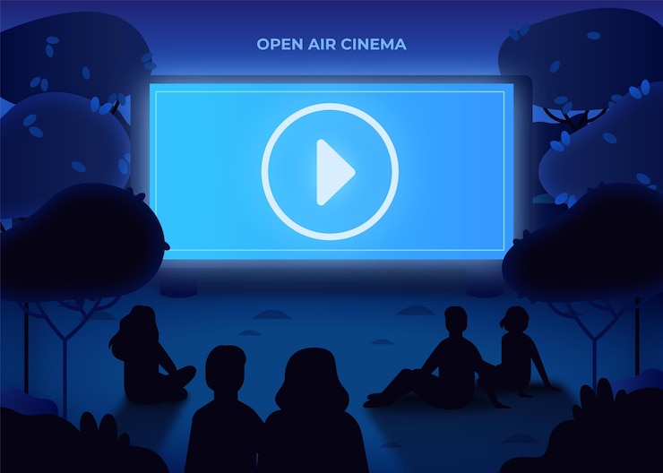 Free Vector open air cinema