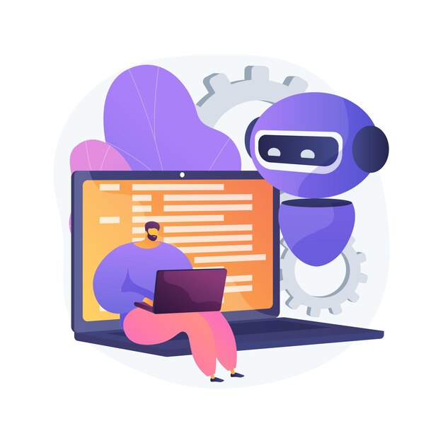 Open automation architecture abstract concept illustration
