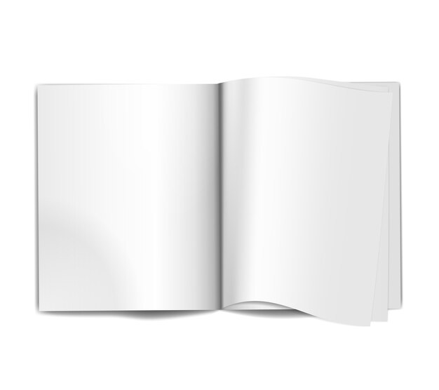 open blank magazine