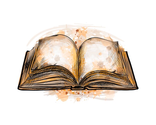 本の中でハッピースポーティーな読者 無料のベクター