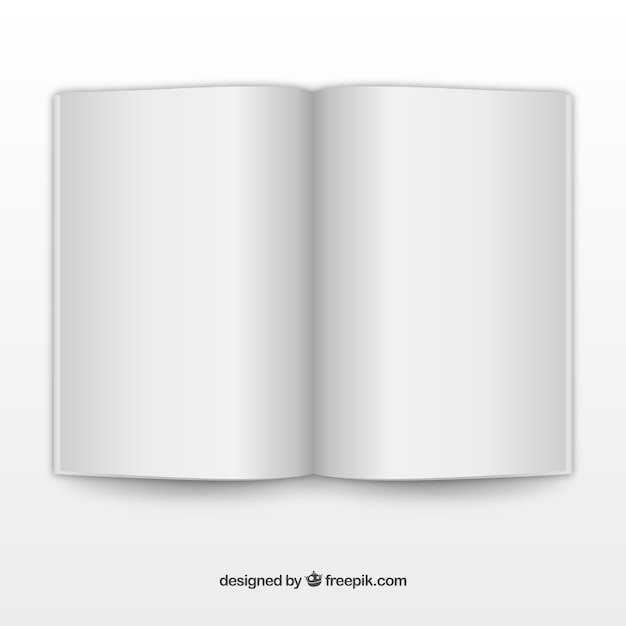 Free Vector  Open book realistic template