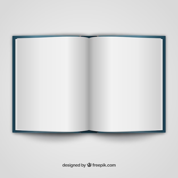 Free Vector  Open book realistic template