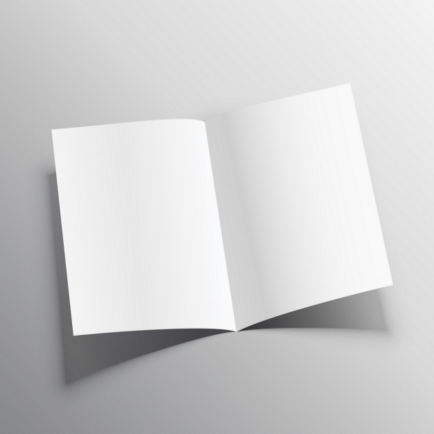 Бесплатное векторное изображение 3d макет реалистичное бумажная папка
