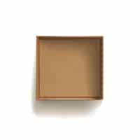 Free vector open cardboard box isolated on white
