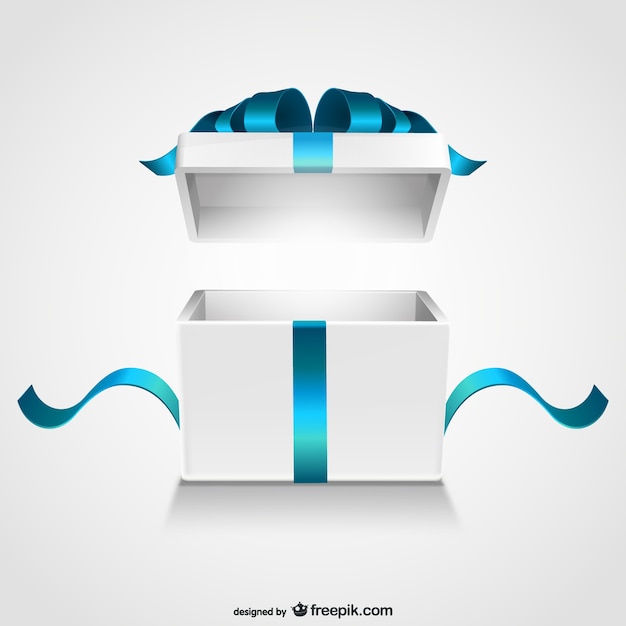 Free Open Gift Box Vector