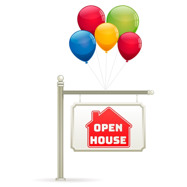 Open house real estate sign theme