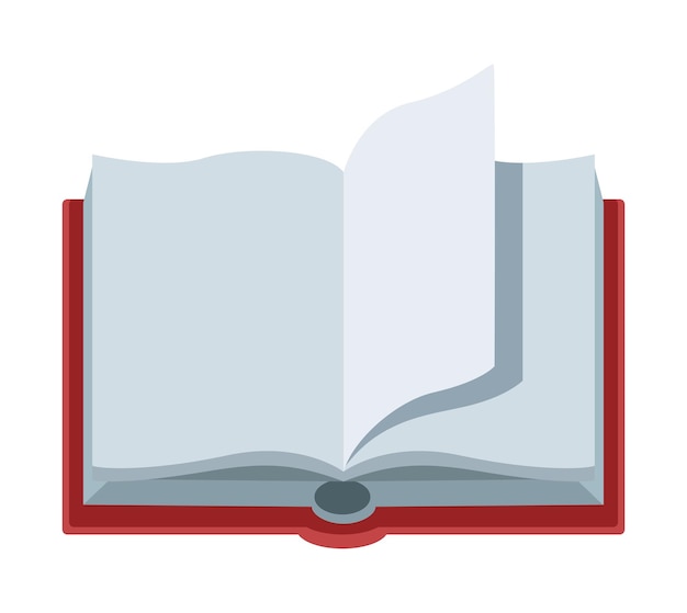 open red book library icon